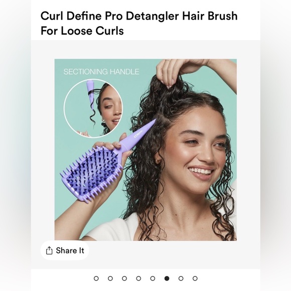 NWT - Conair Curl Define Pro Detangler Hair Brush (Large) - Picture 5 of 8